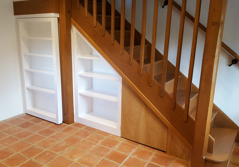 Opening bookcase and under stairs storage - Botolph Claydon - Mark