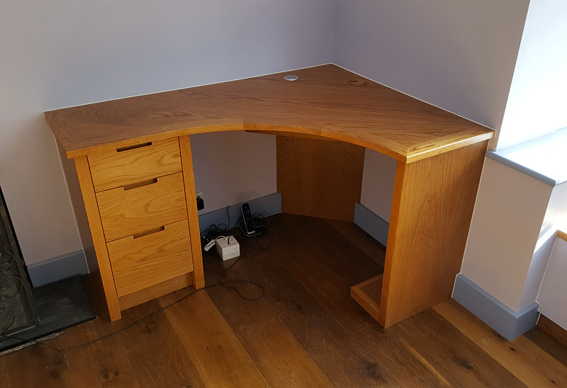 custom made oak desk