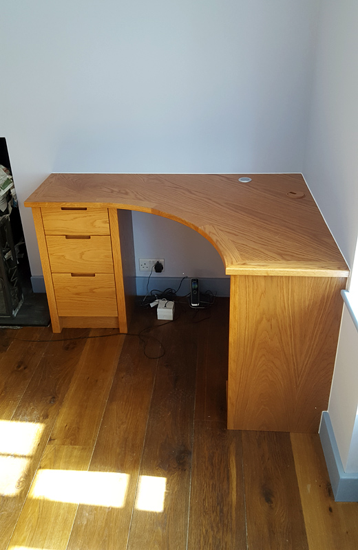 custom made oak desk