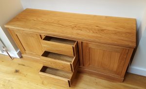 Bespoke shelves and sideboard Mark Williamson Furniture
