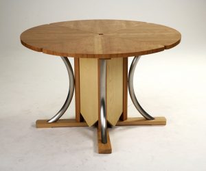 bespoke dining table and chairs by Mark Williamson Furniture