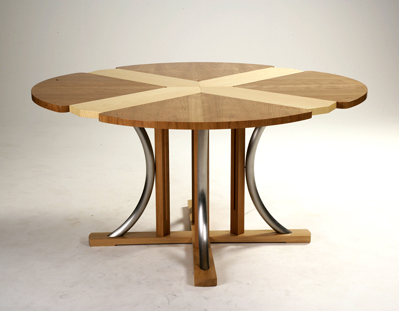 bespoke dining table and chairs by Mark Williamson Furniture