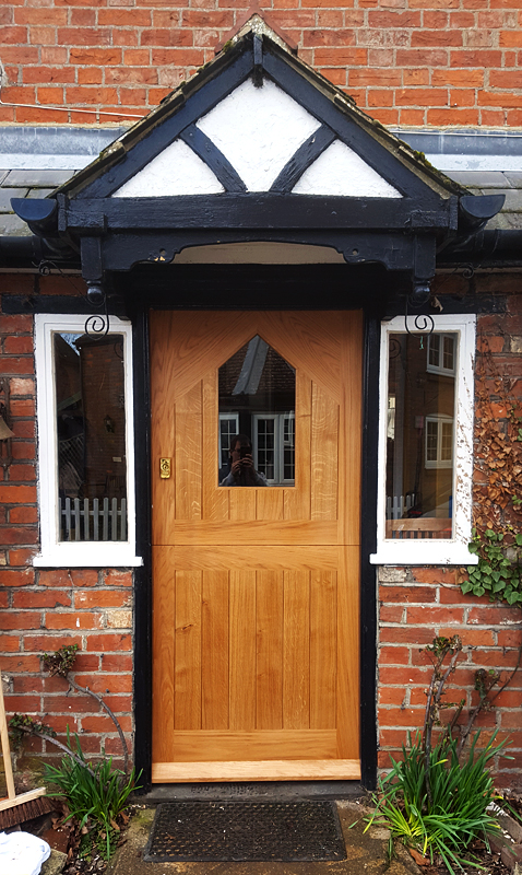 Custom oak stable front door