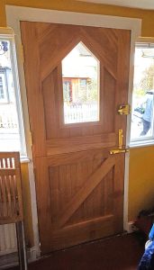 Custom oak stable front door