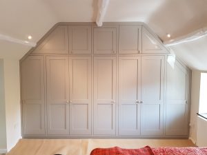 Bespoke fitted wardrobe in a character property